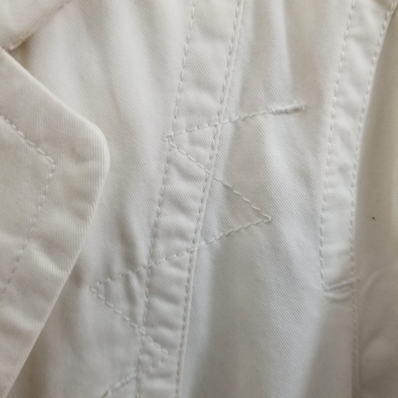Eddie Bauer Ivory/Cream Twill Jacket Blazer - Picture 8 of 9